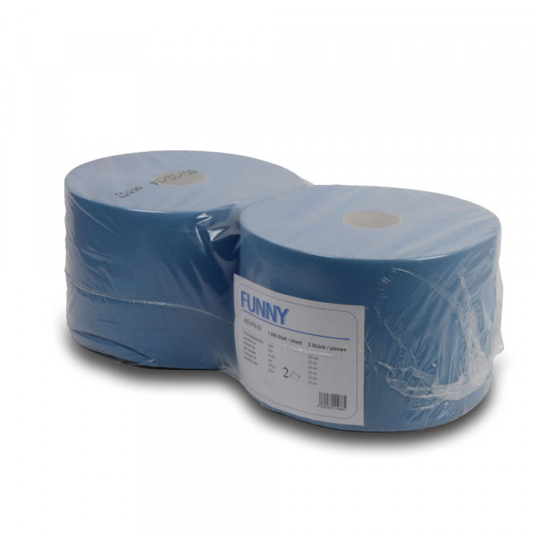 Wischtuch Combirolle schmal, 2-lagig blau