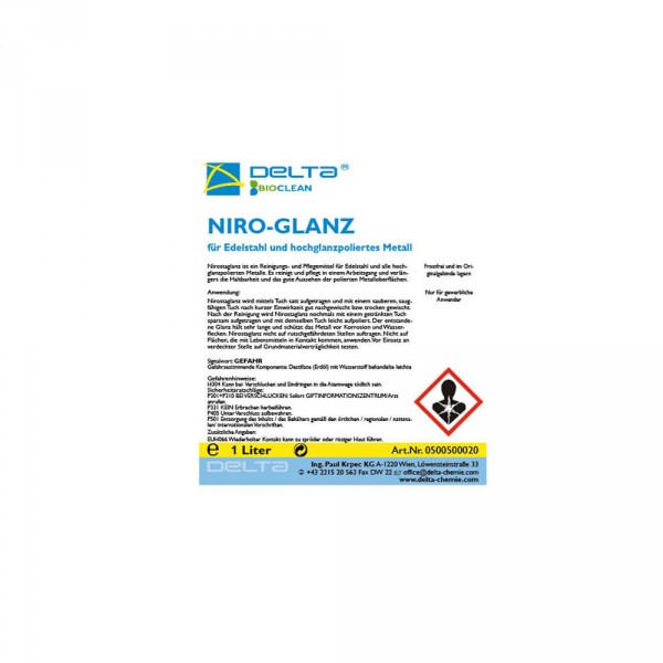 Niroglanz - Pflege für Metalloberflächen