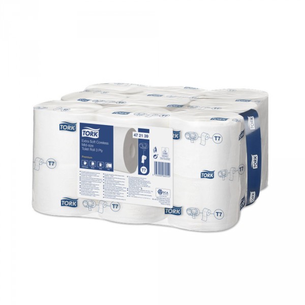 Tork hülsenloses Toilettenpapier 3 lg., T7