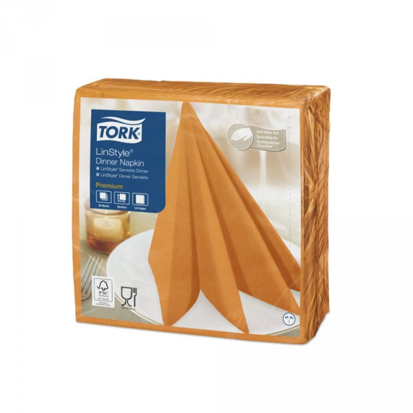 Tork LinStyle Dinnerserviette 39x39 cm, stoffähnlich 1/4 oder 1/8